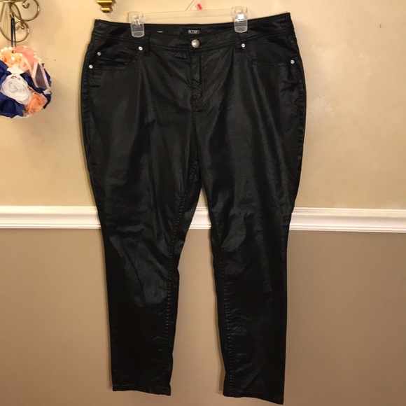 a.n.a Denim - a.n.a. High-waisted Shiny skinny jeans